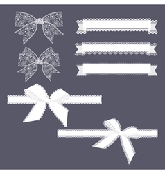 Ribbons set vector image