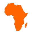 Map of Africa vector image