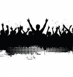 Grunge audience Grunge audience vector image