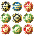 Gold collection vector image