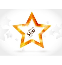 Shiny golden star vector image