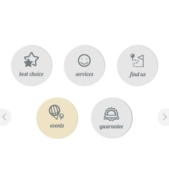 Simple icons for web vector image