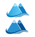 Mountains logo vector image
