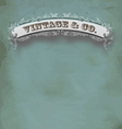 Vintage card vector image