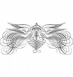 Decorative script vector image