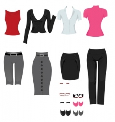 Office clothes vector image