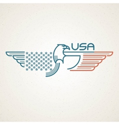 Made in the USA Symbol with American flag and Made in the USA Symbol with American flag and vector image