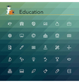 Education Line Icons vector image