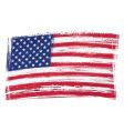 Grunge USA flag vector image