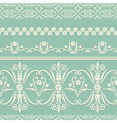 Seamless floral ornament vector image