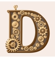 Mechanical alphabet vector image