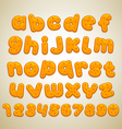 Cookies font vector image