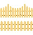 Wooden seamless fences vector image