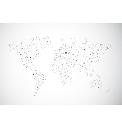 Global connection of cells vector image