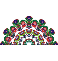 Decorative tail peacocks vector image