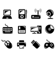 Hardware icons vector image
