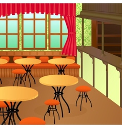 Bistro interior vector image