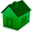 Green house vector image