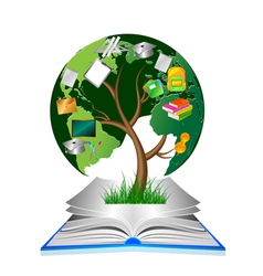 Education tree vector image