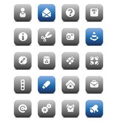 Matt miscellaneous buttons vector image