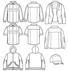 Clothin for man vector image