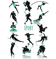 Sport silhouette vector image