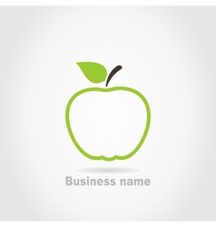 Apple business name background vector image