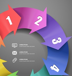 Infographic modern color scheme template vector image