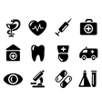 Medical icons vector image