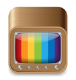 Icon for television set vector image