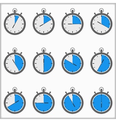 Timer Icons vector image