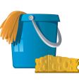 Cleaning bucket vector image