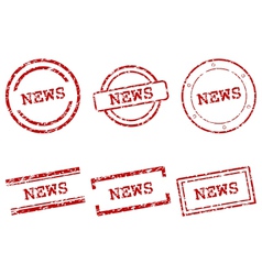 News stamps vector image