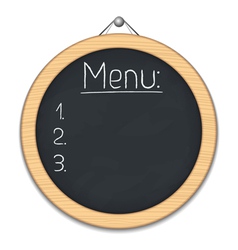 Round Blackboard vector image