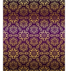 Purple and gold seamless arabesque vector image