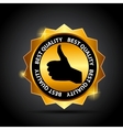 Best choice label with red ribbon vector image