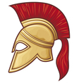 Spartan helmet vector image