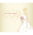 Classic bride vector image