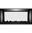 Blank cinema screen vector image