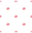 Watercolor handdrawn pink rose polka dot vector image