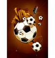Funky football background vector image