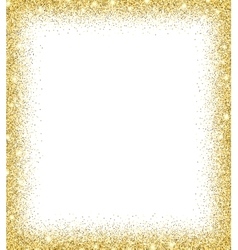 Gold glitter background vector image