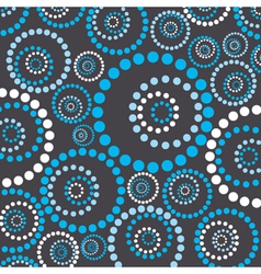 Abstract blue circles pattern vector image