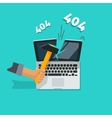 Error 404 page vector image