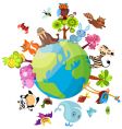 Animal planet vector image