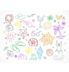 Set travels vector image