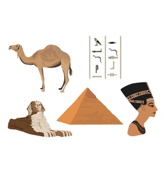 Egyptian elements vector image