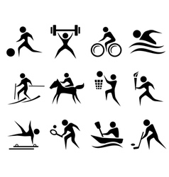 Sport icons vector image