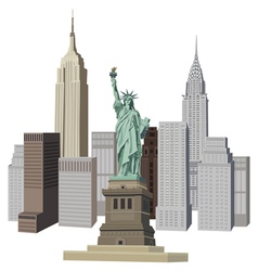 New york elements vector image