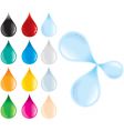Water drops with blur vector image